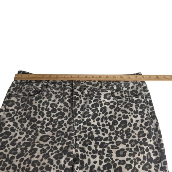 Ann Taylor LOFT Modern Skinny Jeans Womens 31/12 Leopard Print Stretch Denim - Picture 9 of 16